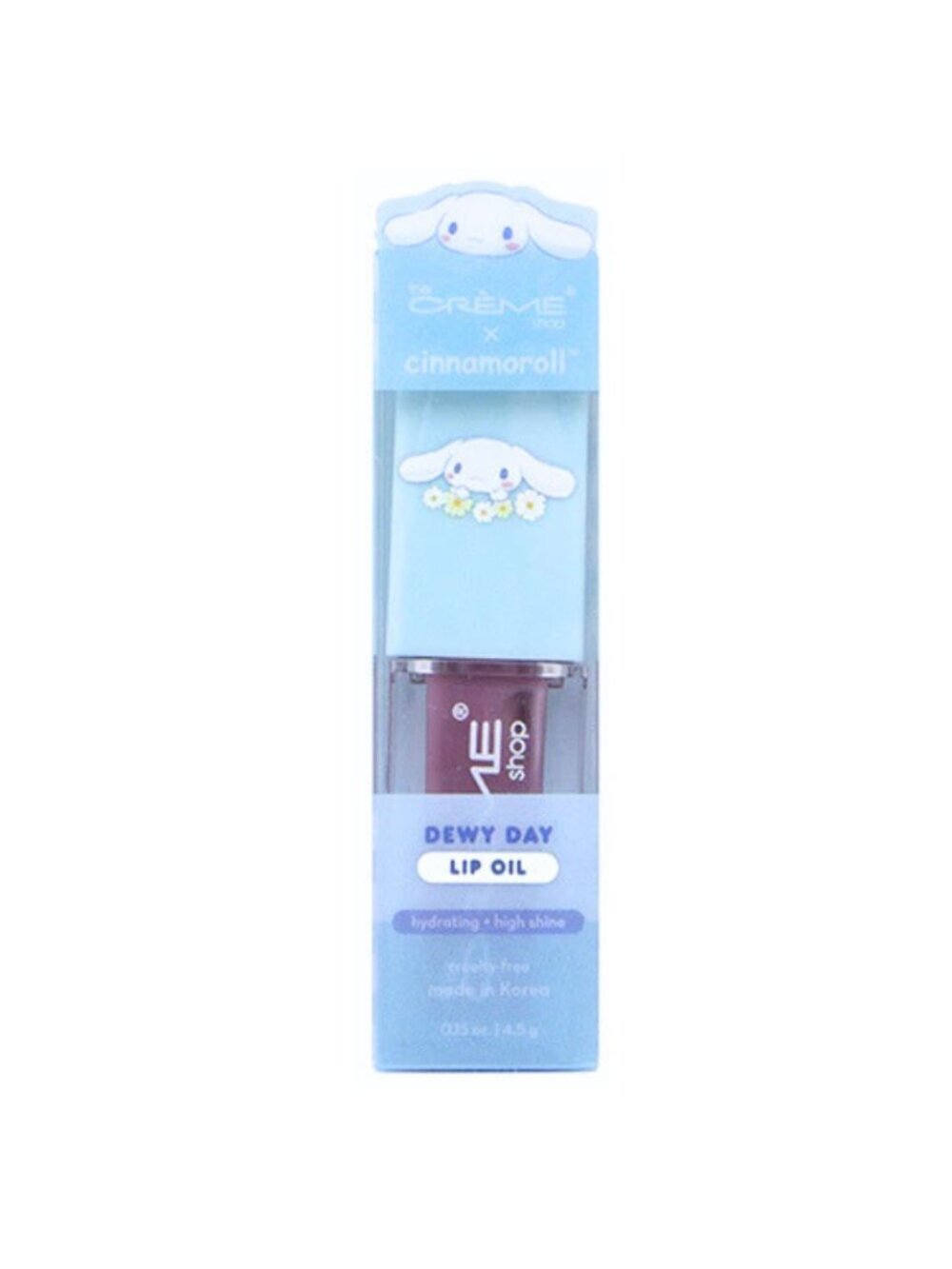 NWT The Crème Shop x Sanrio Cinnamoroll Dewy Day Lip Oil Lilac - Picture 2 of 4